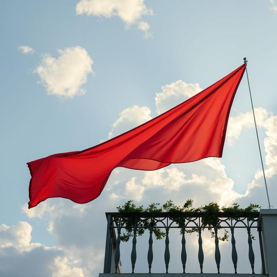 Dream Dictionary : Hanging a flag on the balcony in a dream