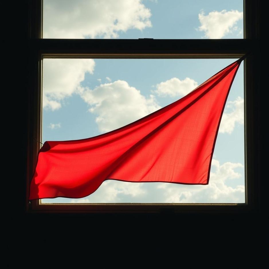 Dream : Hanging a flag on the window in a dream