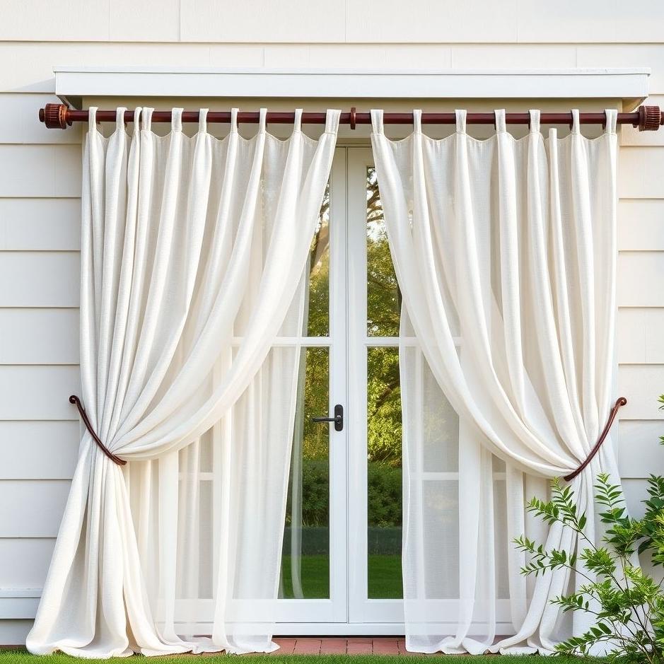 Dream : Hanging curtains on the house