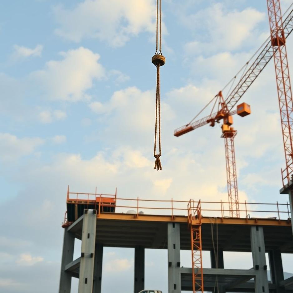 Dream : Hanging from a construction site in a dream