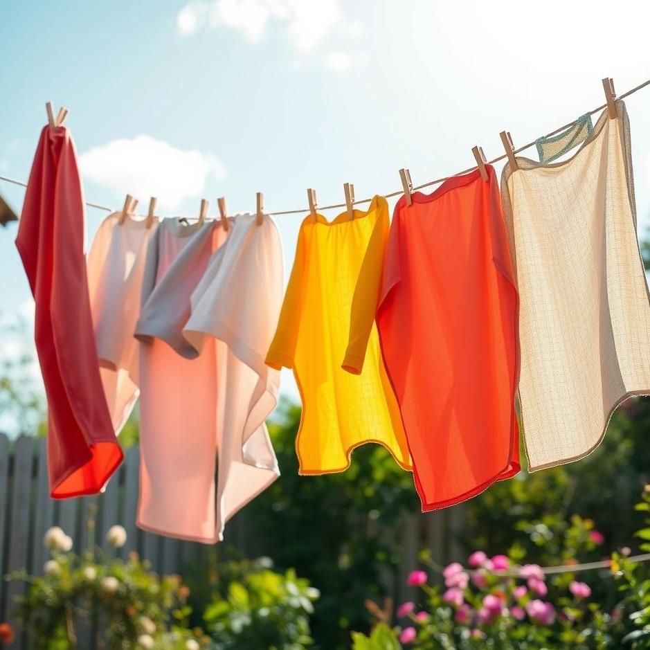 Dream : Hanging laundry on a rope