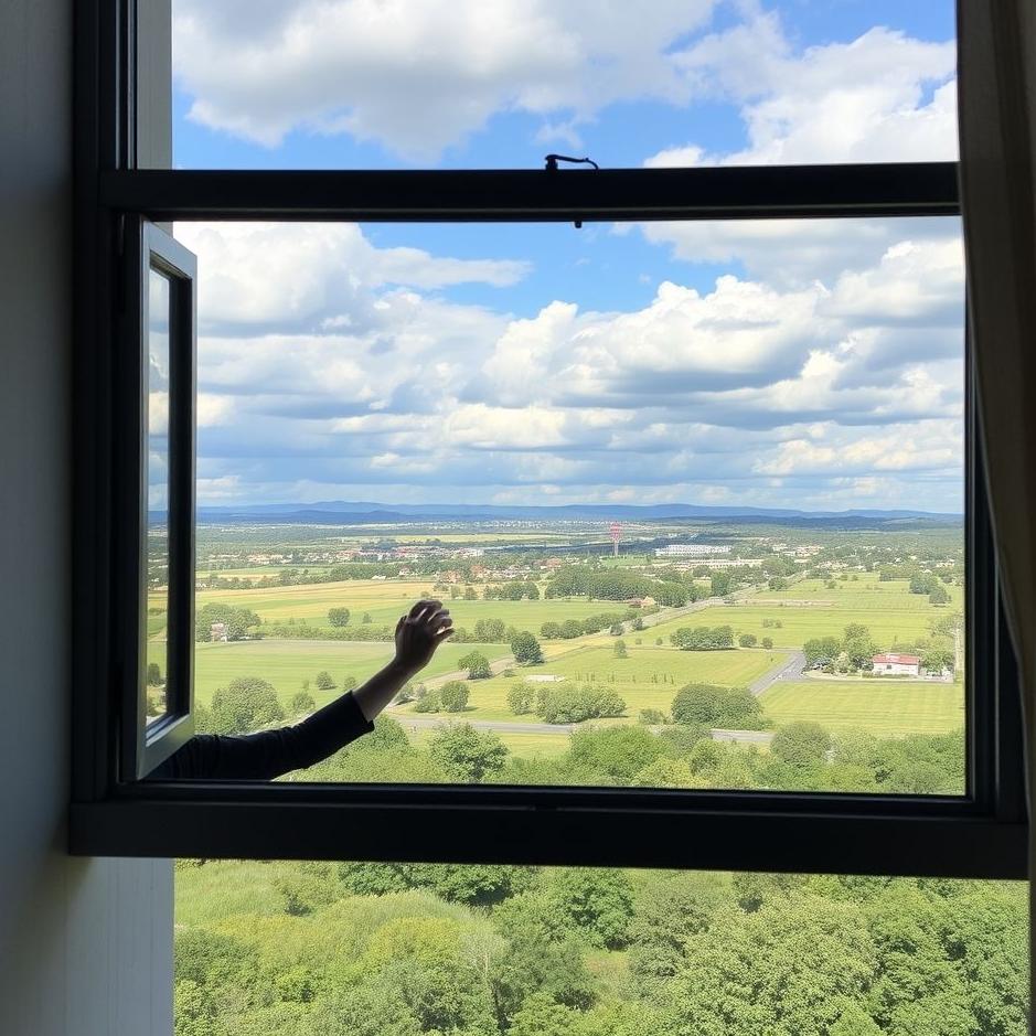 Dream : Hanging out of the window