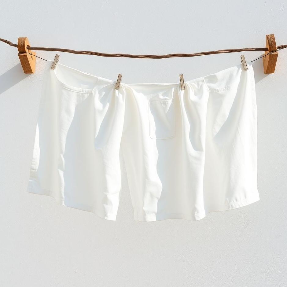 Dream : Hanging white washed laundry 