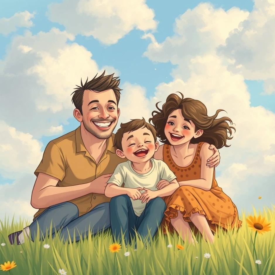 Dream : Happy family in a dream