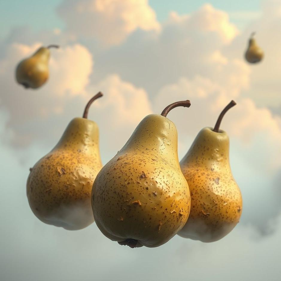 Dream : Hard pears in a dream