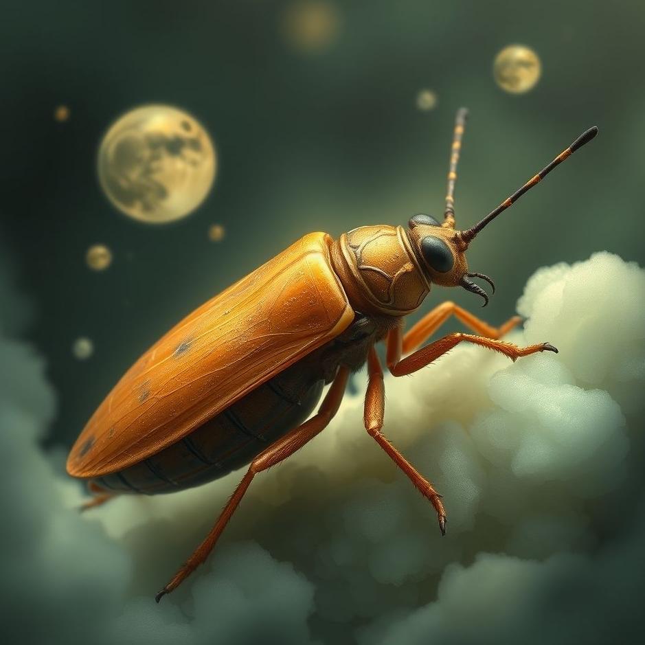 Dream : Hard-shelled insect in a dream