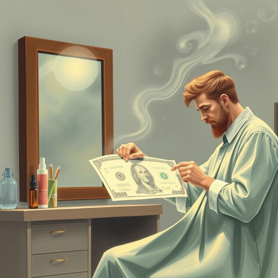 Dream : Having a fund drawn at a hairdresser in a dream