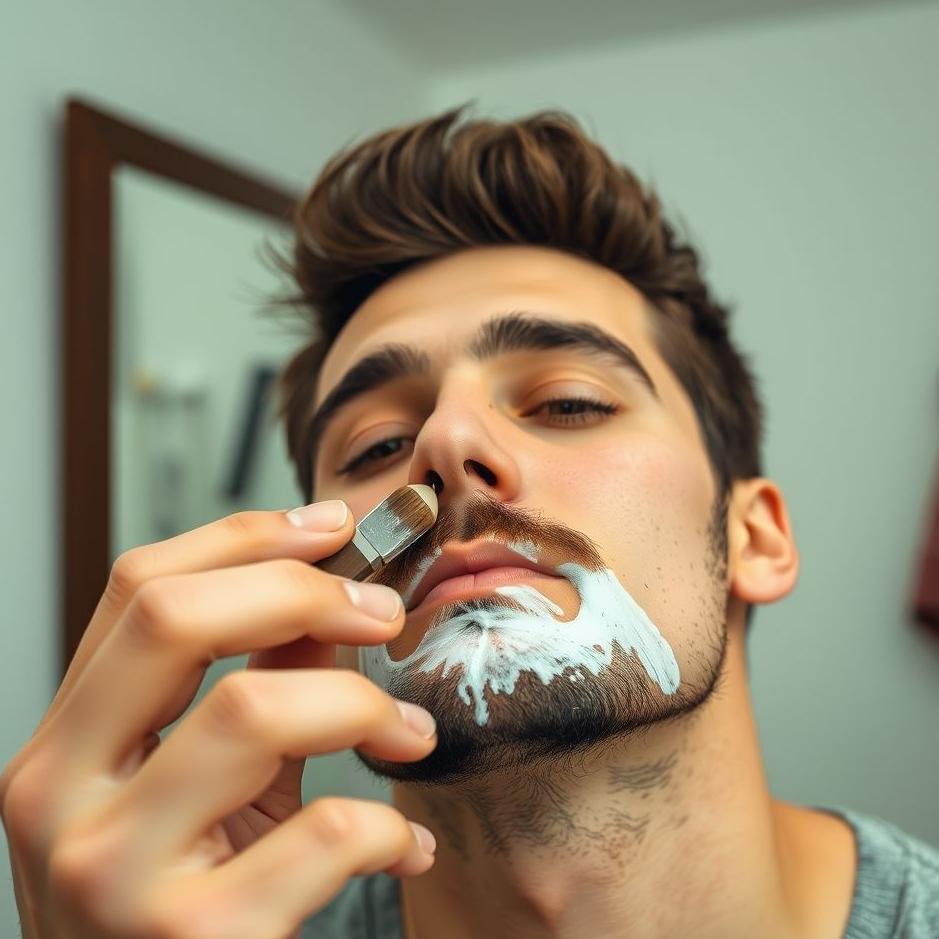 Dream : Having a moustache shave 