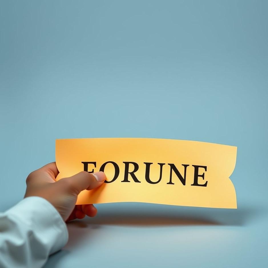 Dream : Having a paper fortune told in a dream