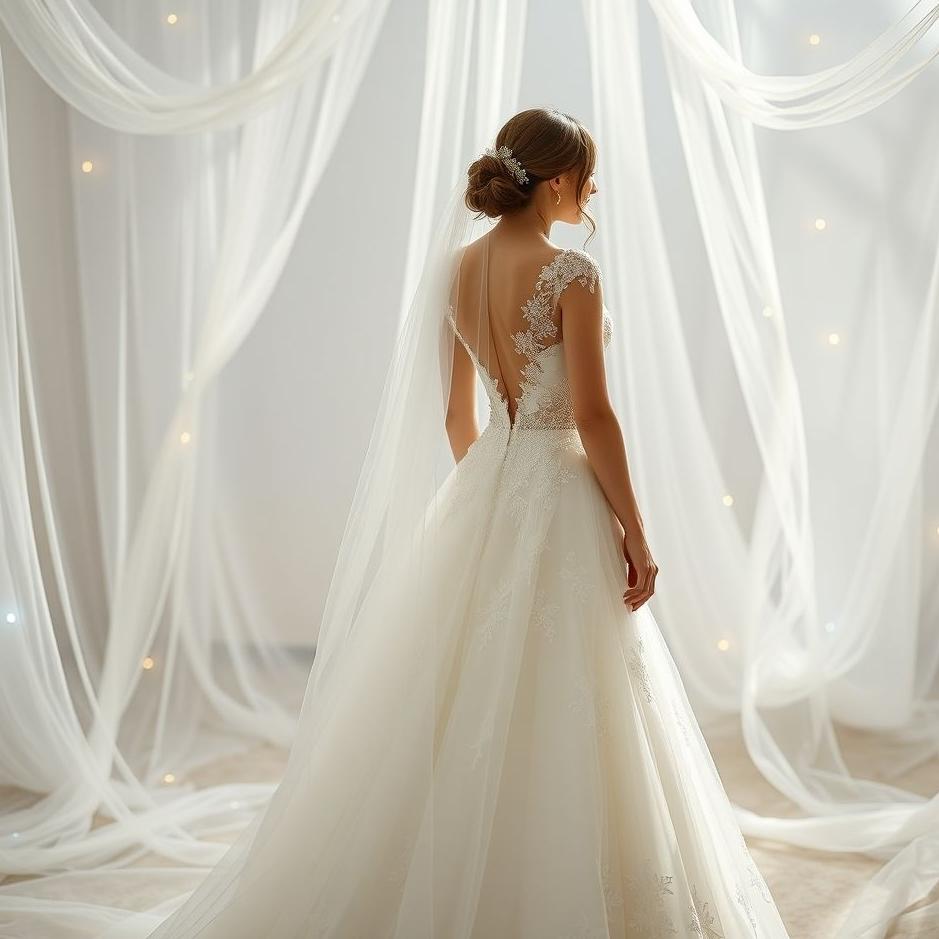 Dream : Having a photo taken with a wedding dress in a dream