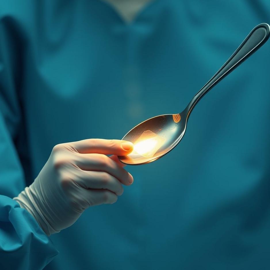 Dream : Having a spoon surgery in a dream