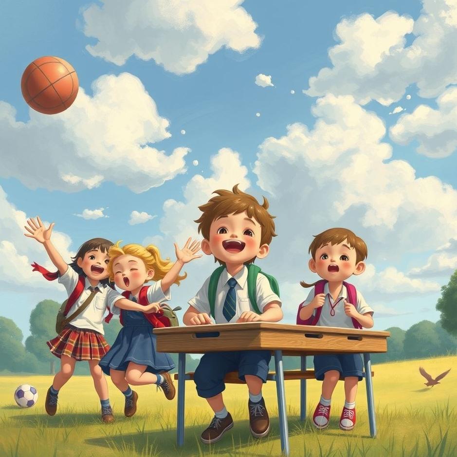 Dream : Having fun at school in a dream