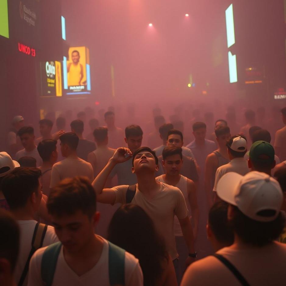 Dream : Having fun in a crowded environment in a dream