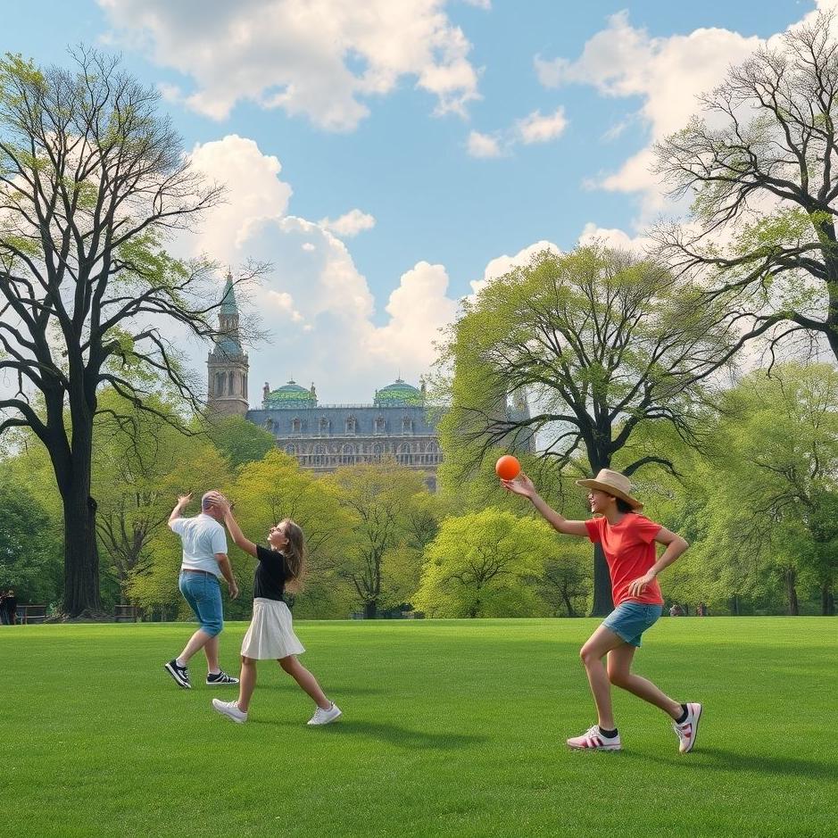 Dream : Having fun in a park in a dream