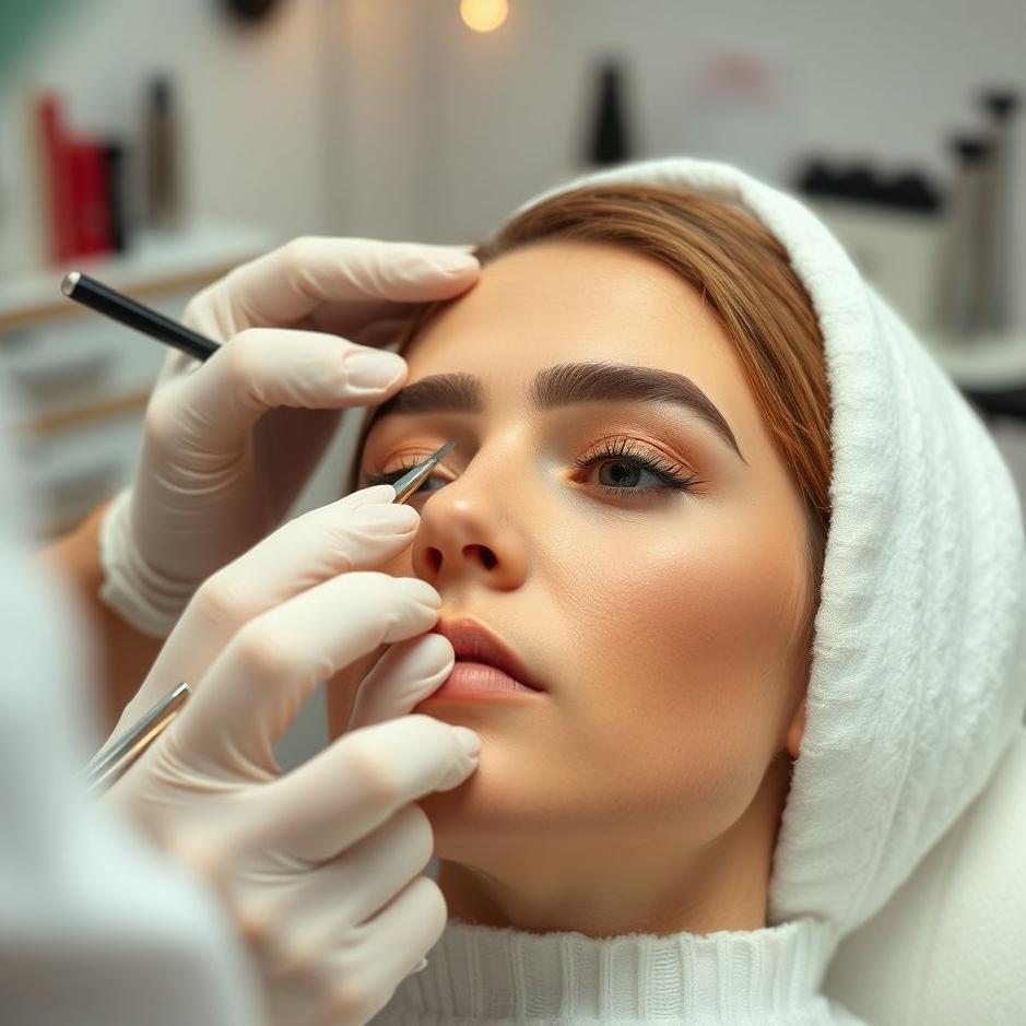 Dream : Having your eyebrows plucked at the hairdresser in a dream