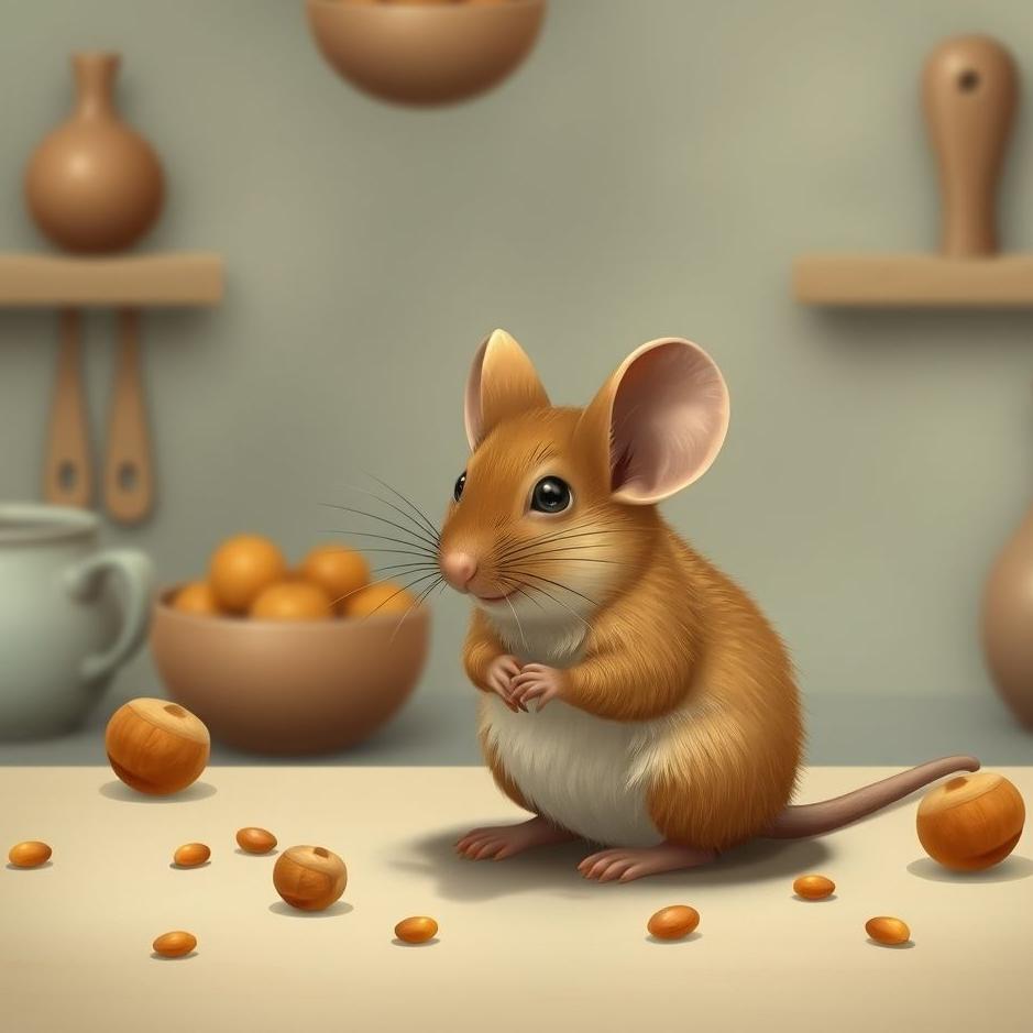Dream : Hazelnut mouse in the kitchen in a dream