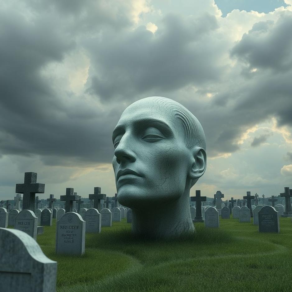 Dream : Head in a cemetery in a dream
