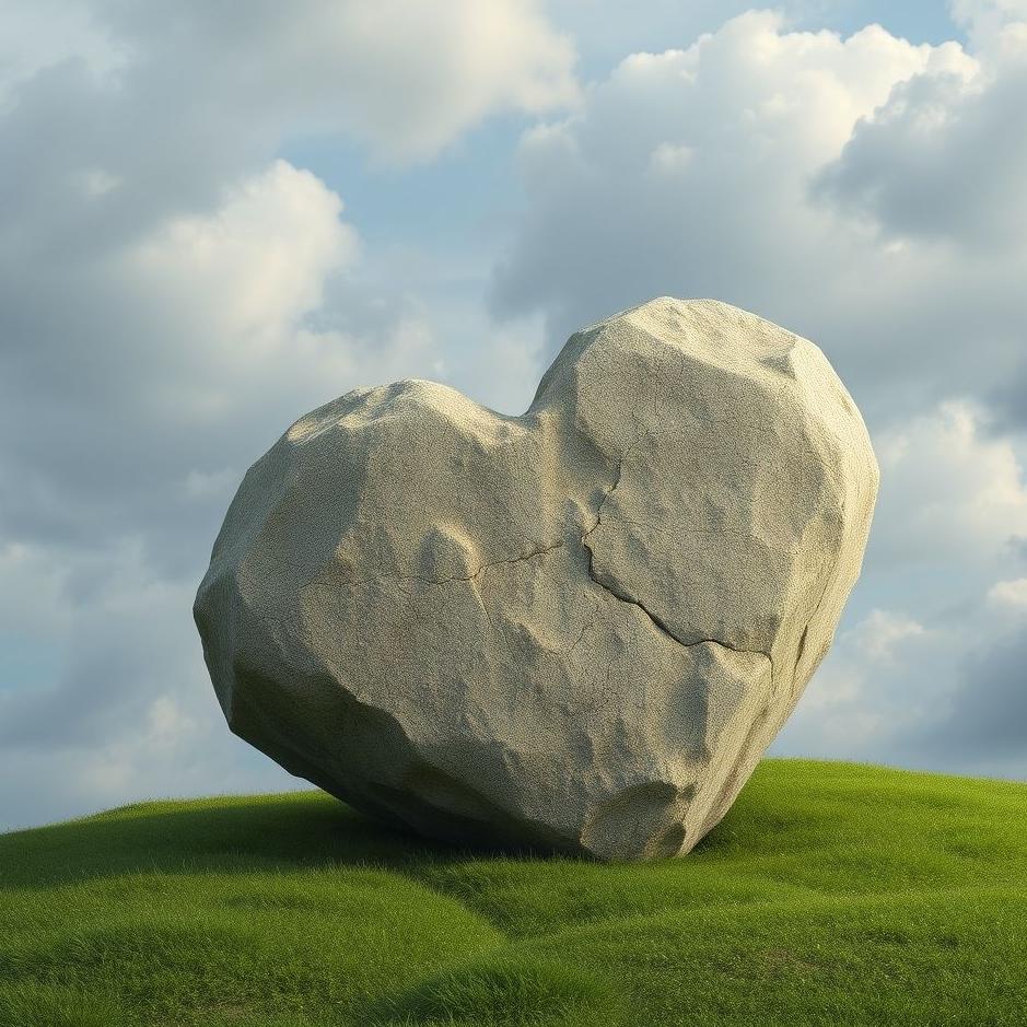 Dream : Hearted stone in a dream