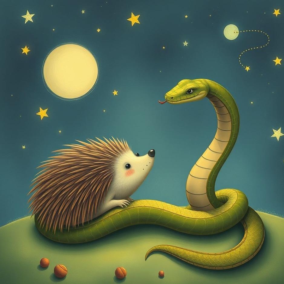 Dream : Hedgehog and a snake in a dream