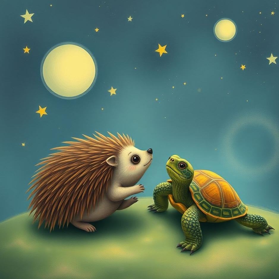 Dream : Hedgehog and a turtle in a dream