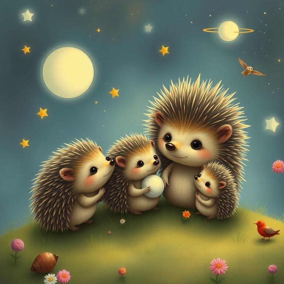 Dream : Hedgehog family in a dream