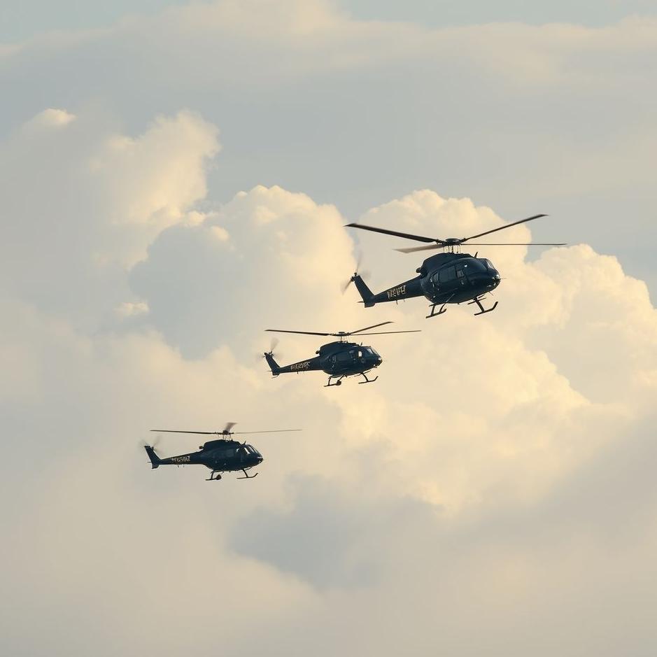 Dream : Helicopters flying in a dream