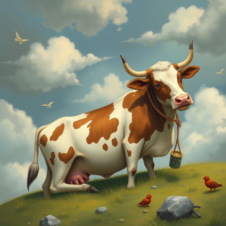 Dream : Helping a sick cow in a dream