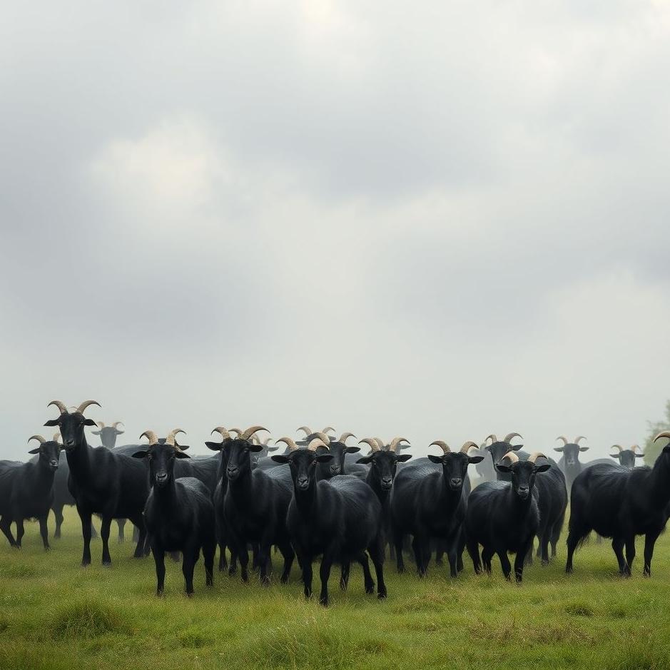 Dream : Herd of black goats in a dream