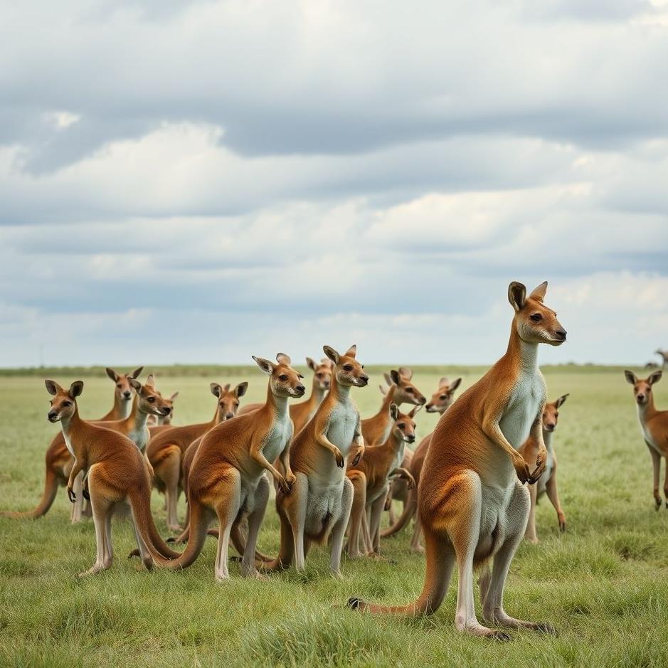 Dream : Herd of kangaroos in a dream