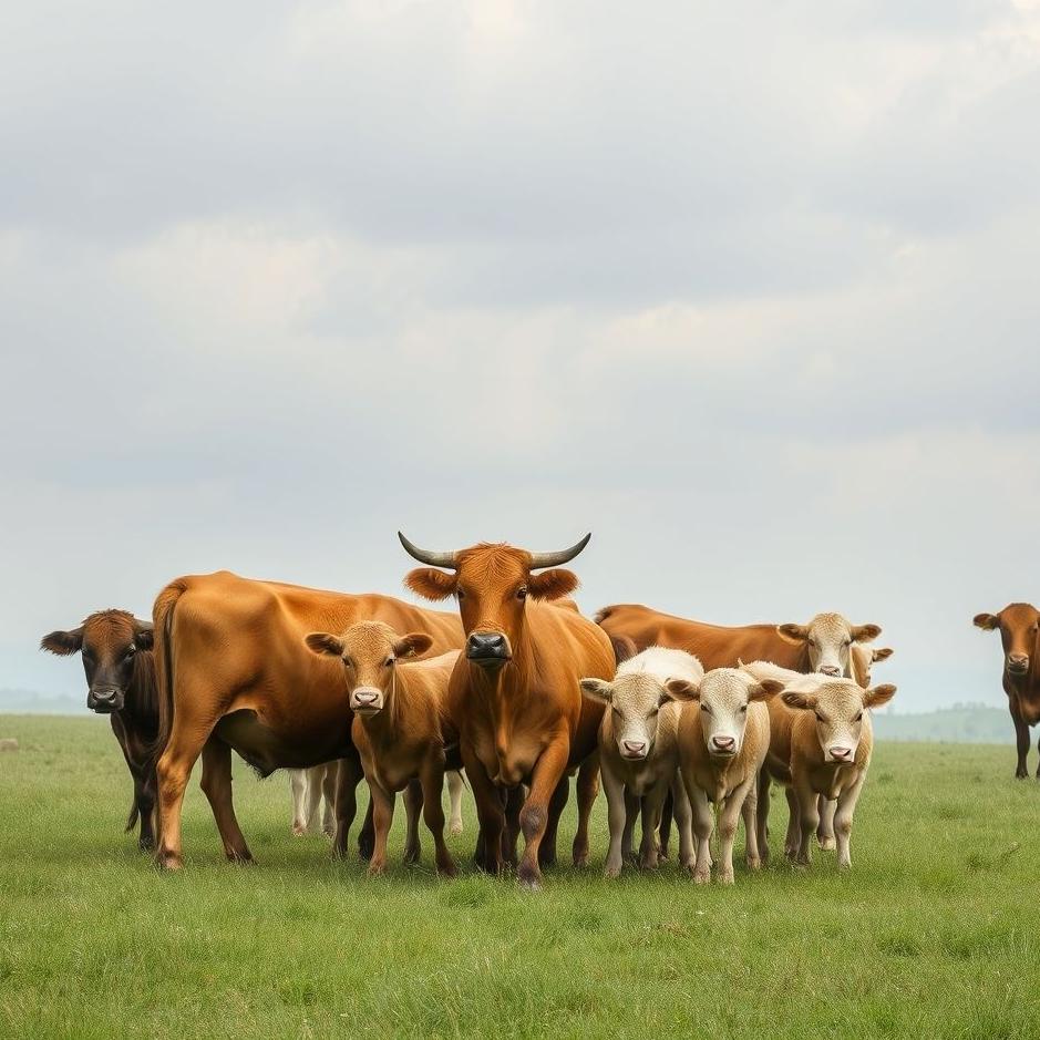 Dream : Herd of small cattle in a dream