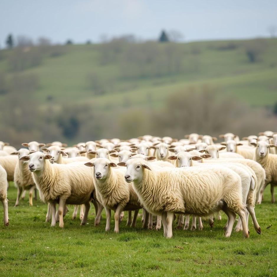 Dream : Herding white sheep 