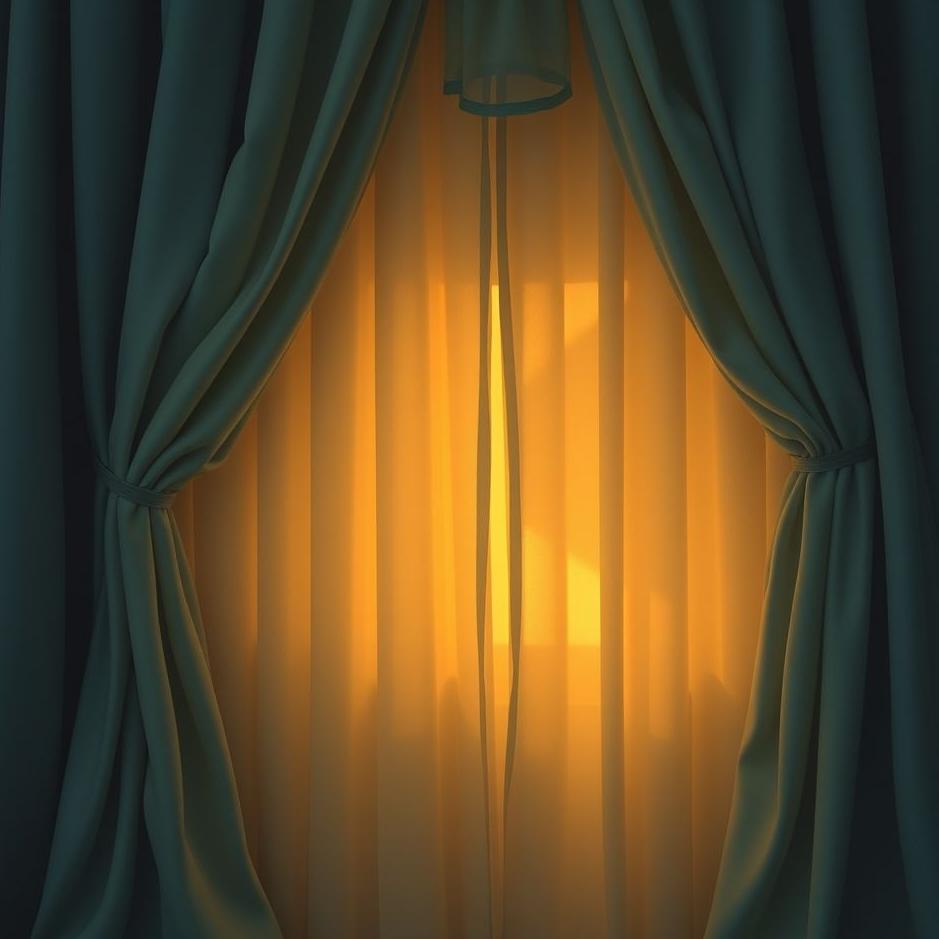 Dream : Hiding behind a curtain in a dream