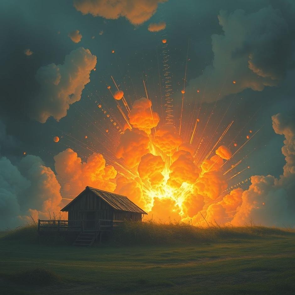 Dream : Hiding from an explosion in a dream