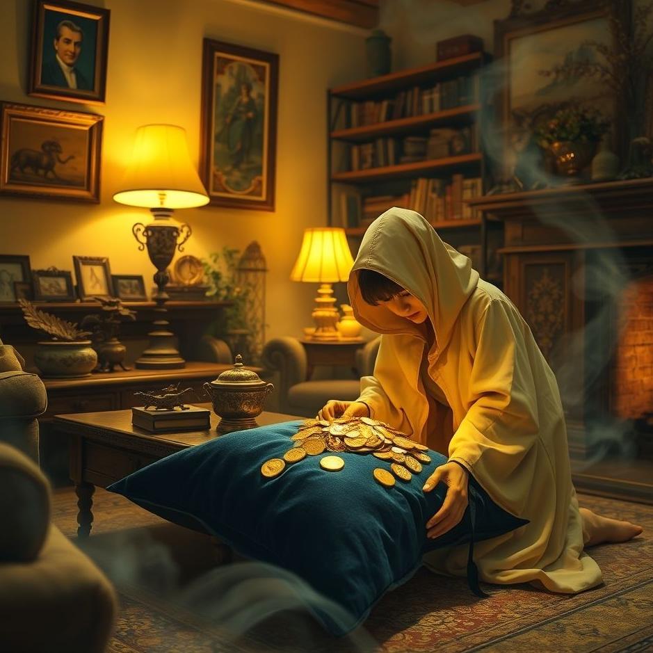 Dream : Hiding gold at home in a dream