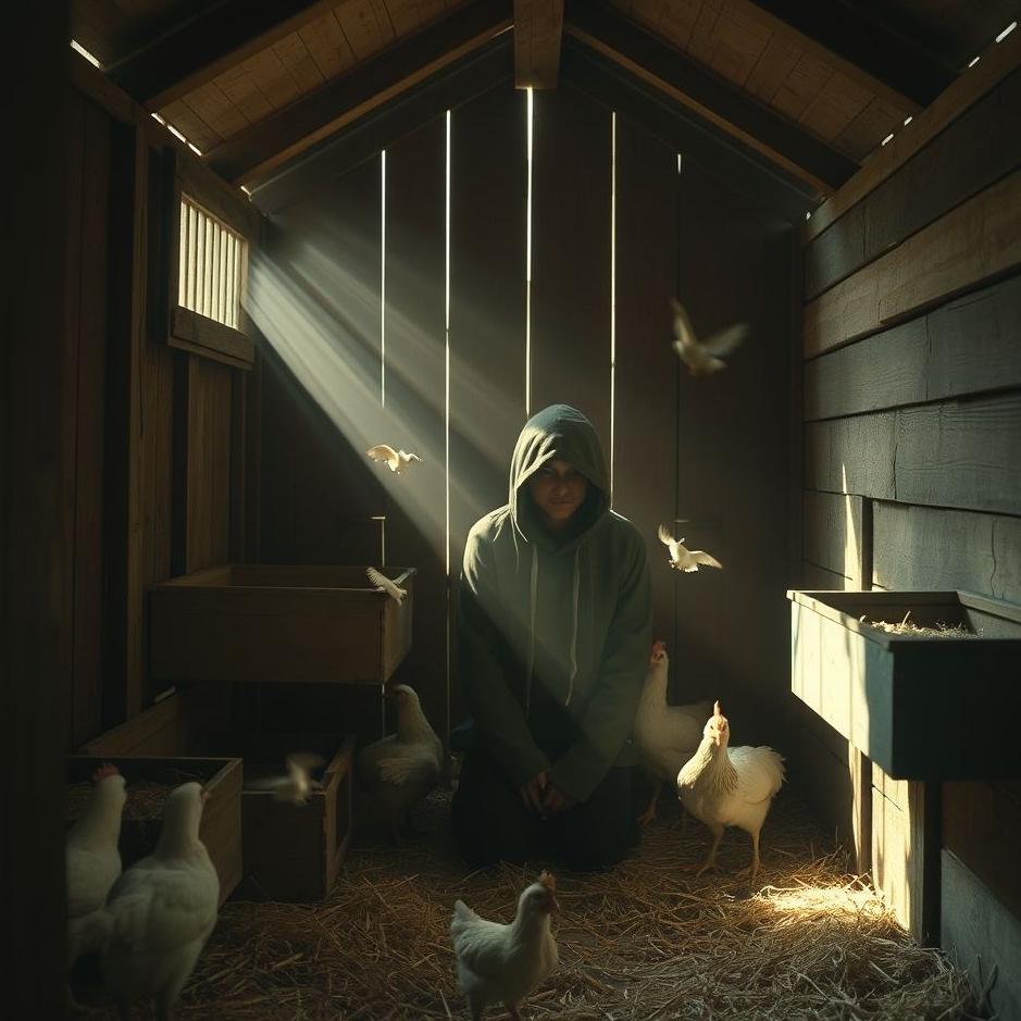 Dream : Hiding in a coop in a dream