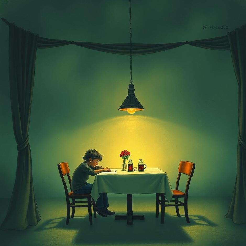 Dream : Hiding under the table in a dream