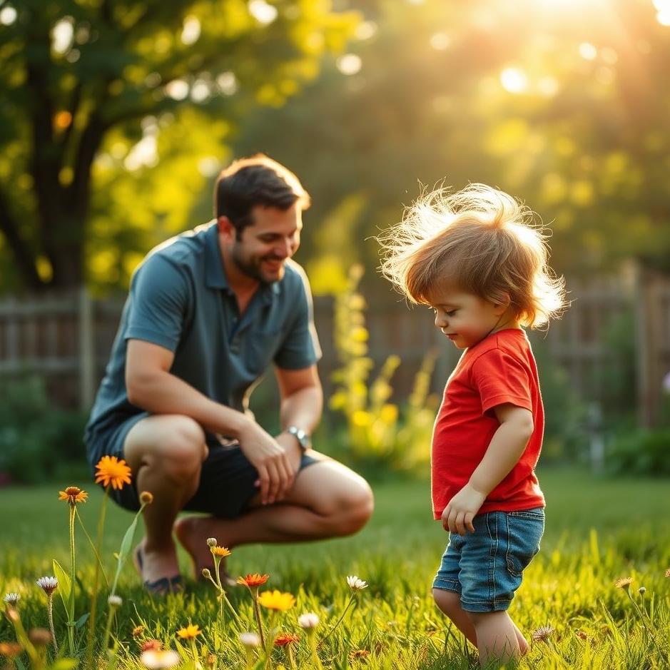 Dream : His son growing up 