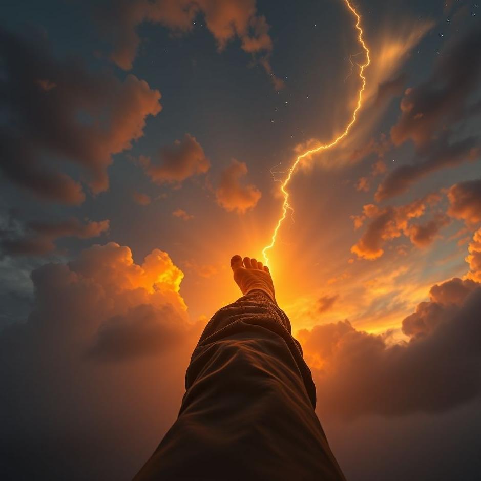 Dream : Hit lead from the foot in the dream