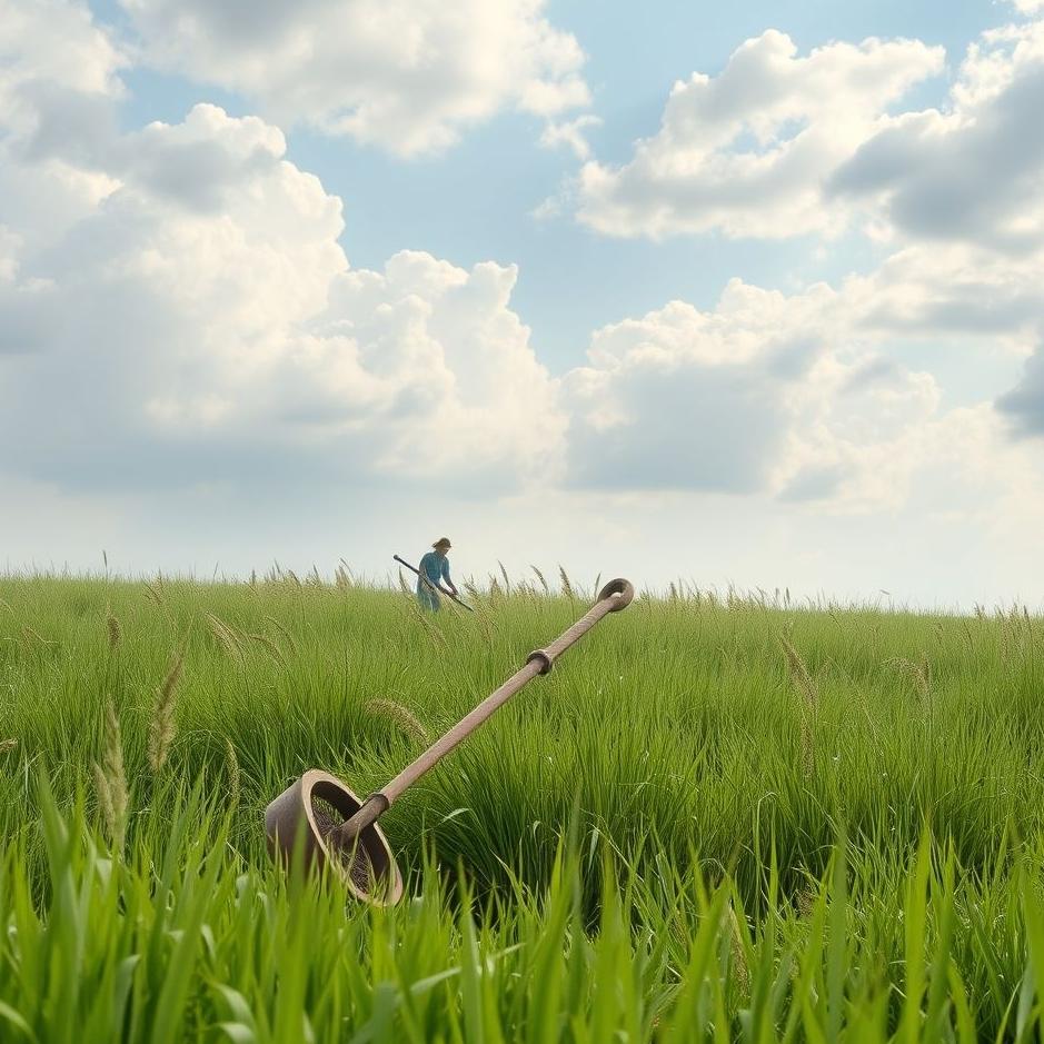 Dream : Hoeing grass in a dream