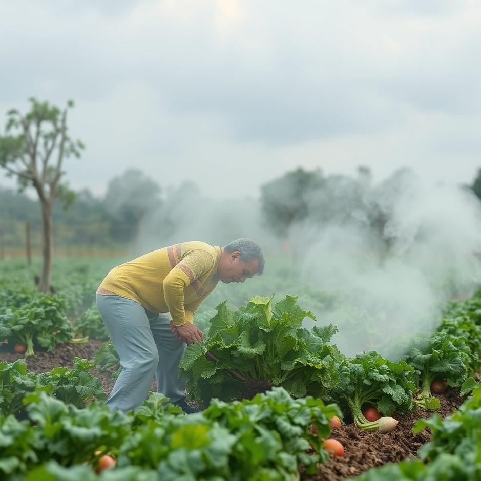 Dream : Hoeing vegetables in a dream
