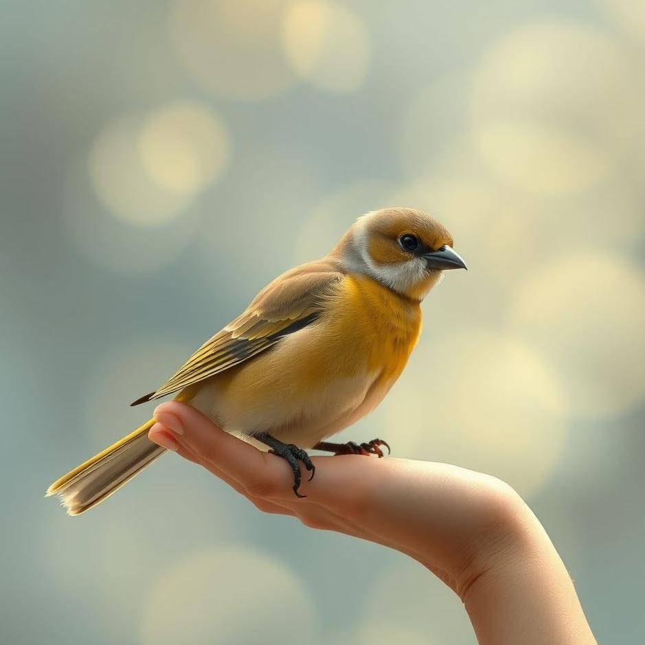 Dream : Holding a bird in your hand and petting it in your dream