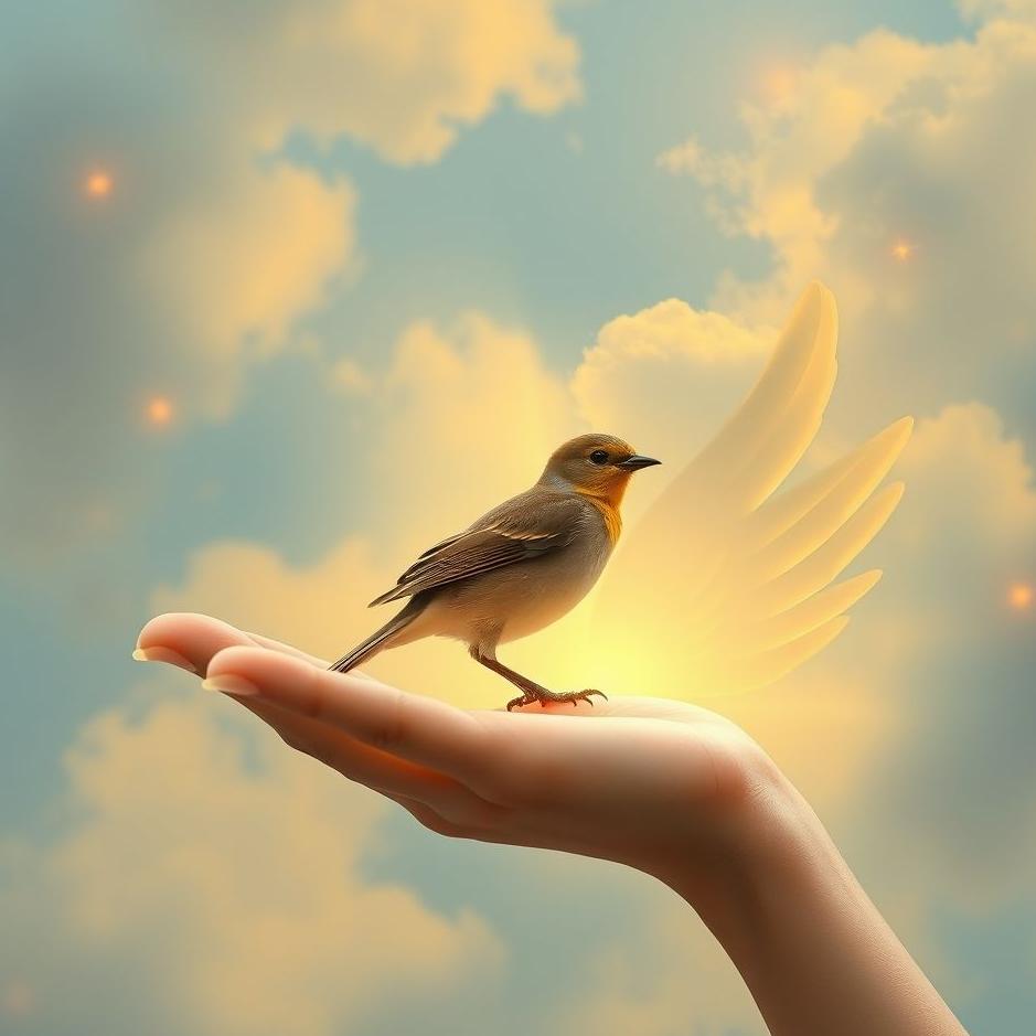 Dream : Holding a bird in your hand in a dream