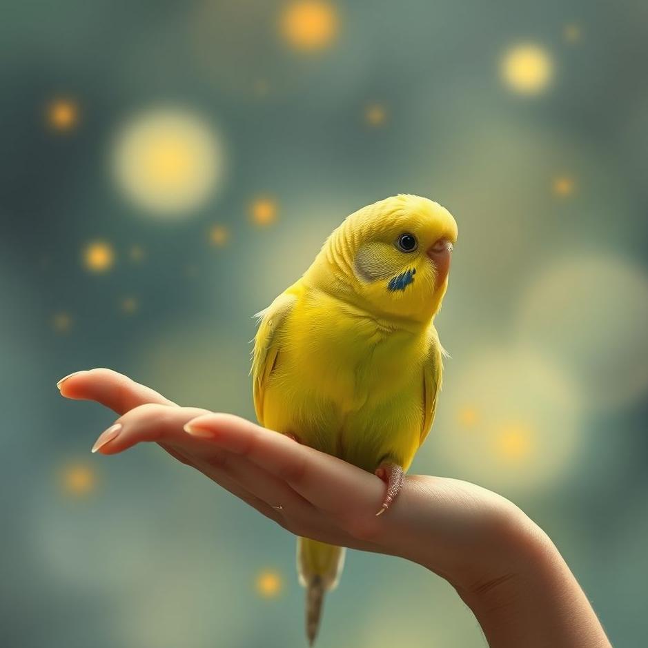 Dream : Holding a budgie in your hand in a dream