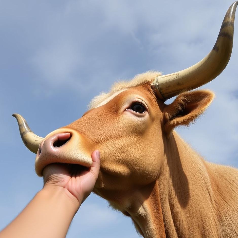 Dream Dictionary : Holding a bull's horn 
