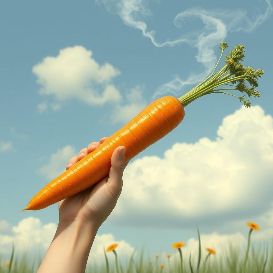 Dream : Holding a carrot in a dream