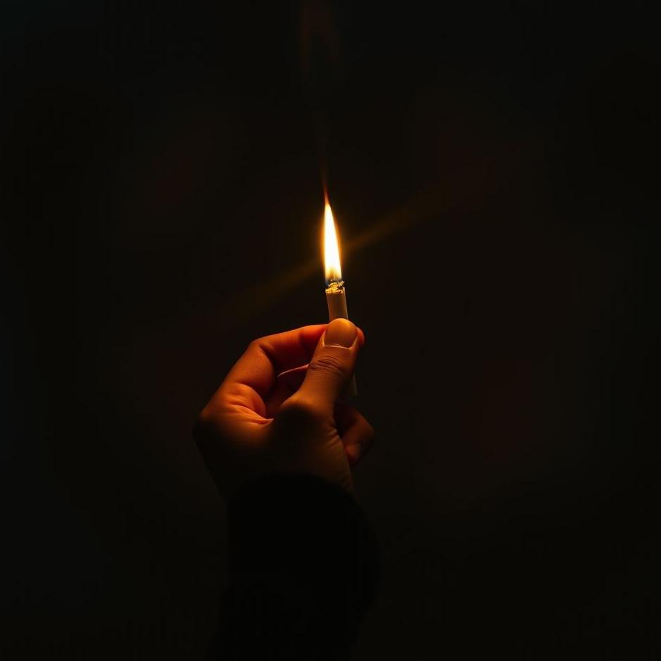 Dream : Holding a cigarette in your hand in a dream