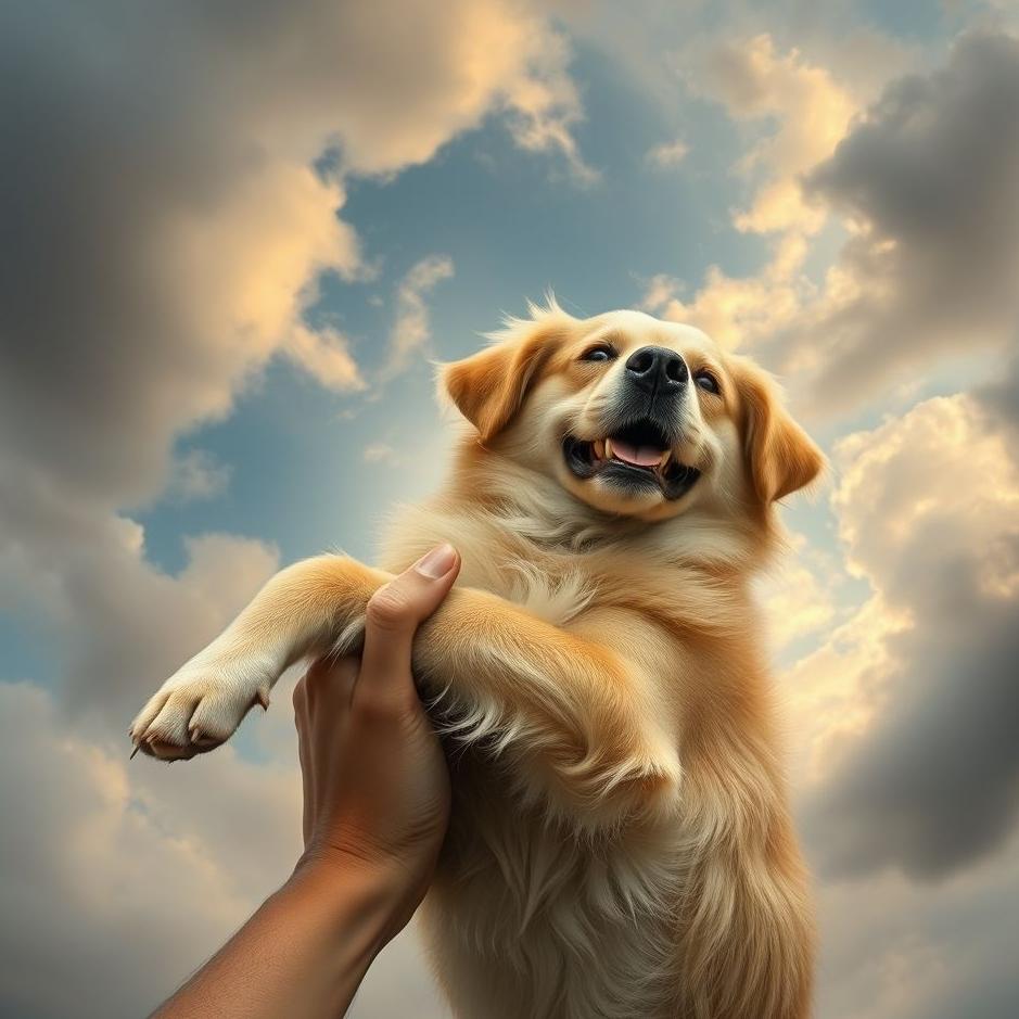 Dream : Holding a dog in a dream