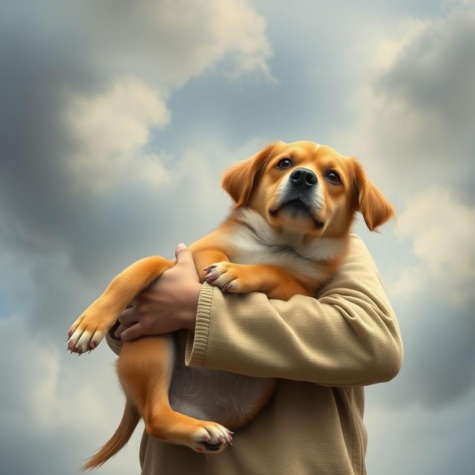 Dream : Holding a dog in your arms in a dream