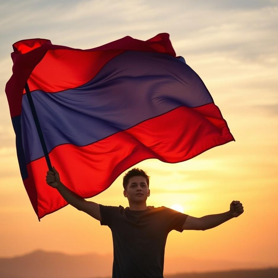 Dream : Holding a flag