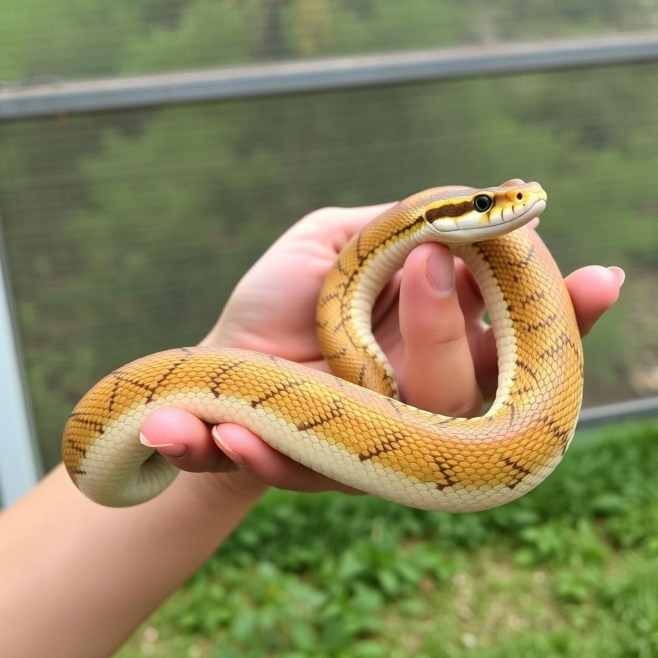 Dream : Holding a live snake 